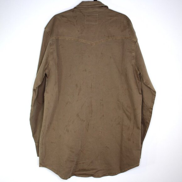 Schaefer Outfitter Mens XLT XL Tall Western Denim Snap Button Up Shirt NEW G1434 - Picture 4 of 6